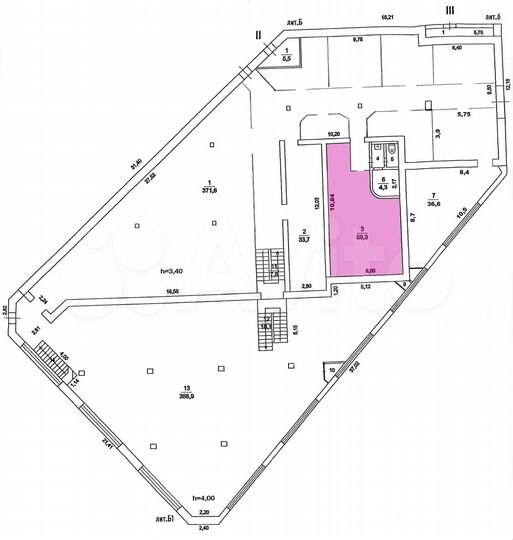 Торговая площадь, 57 м²
