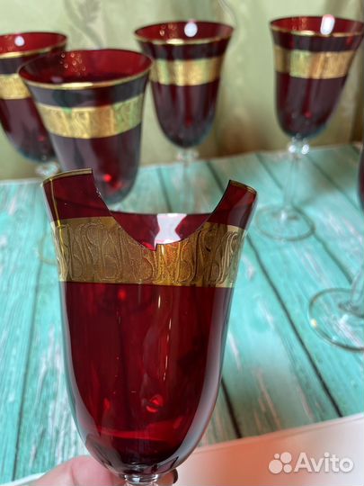 Бокалы для вина bohemia 5+1 шт