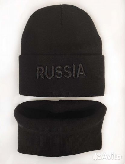 Комплект шапка и снуд унисекс