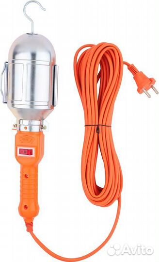 Светильник переносной с выключателем 60Вт 220В пвс 2х0.75 15м IP20 tokov electric TKE-SP-20-15M