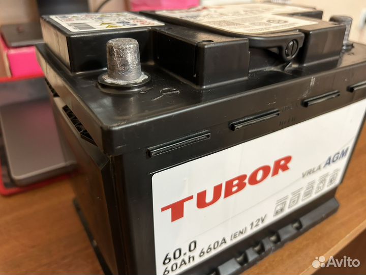 Аккумулятор Tubor AGM 60Ah 660A