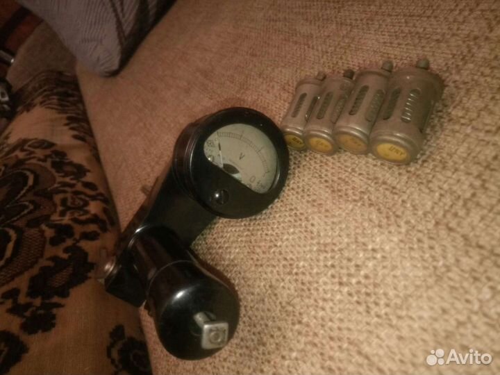 Щитовой вольтметр-нагрузочная вилка М5-3 1957Ретро