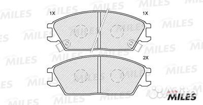 Колодки тормозные дисковые перед