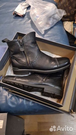 Полусапоги мужские кожаные