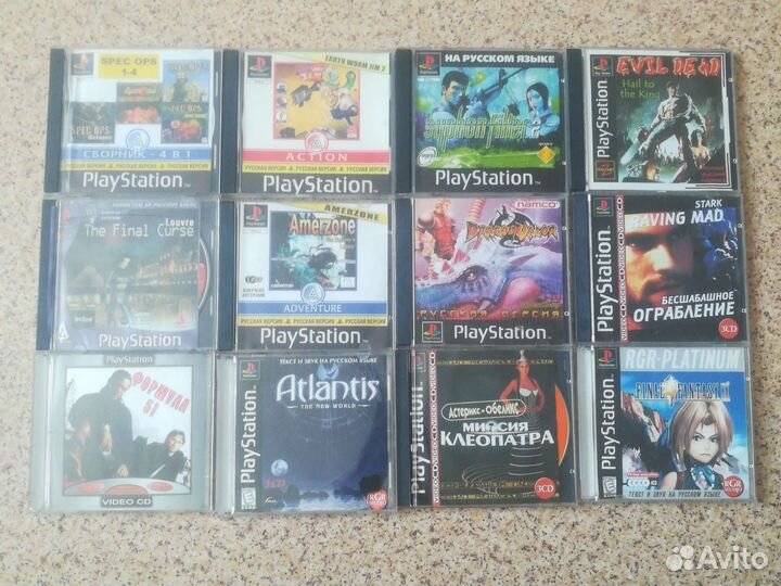 Игры Sony playstation, ps1 диски