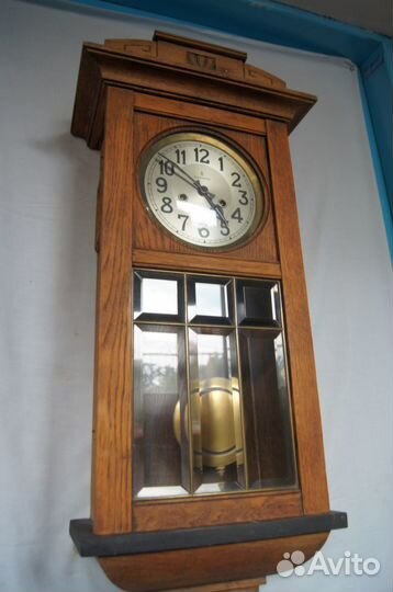 Часы старинные настенные коллекция Gustav Becker