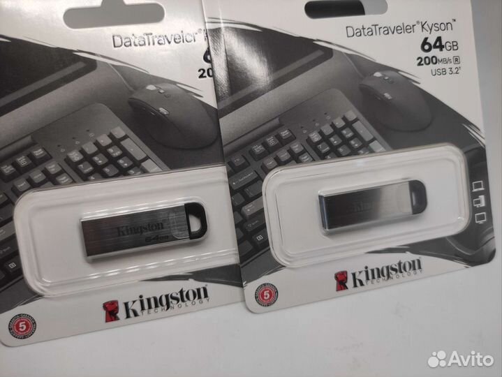 Новые USB 3.2 Флешки Kingston 64гб, 128гб, 256гб