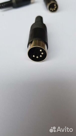 Разъём DIN 5pin (сш 5/сг 5) на кабель (под пайку)