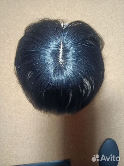 Накладка с имитацией кожи головы, натуральная