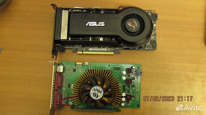 Видеокарты 8600 GTS/ HD 4730/ asus 9800 GT matriх