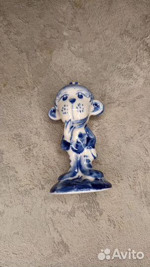 Статуэтка Гжель обезьяна