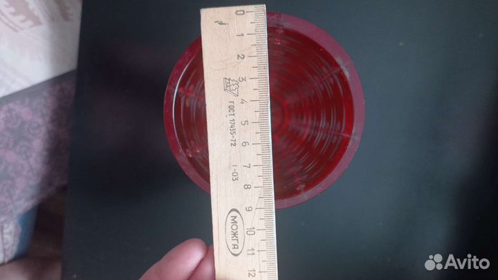 Ваза для цветов цветное стекло СССР