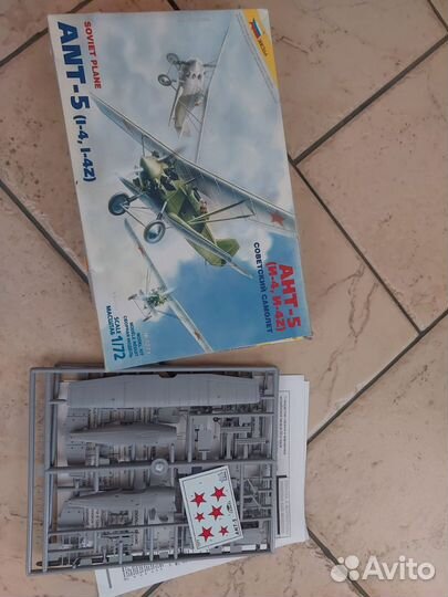Модель для сборки самолета ант, сборная модель