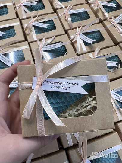 Подарочный набор свечей из вощины