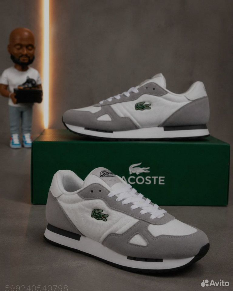 Кроссовки Lacoste 1933 белые, Сибай