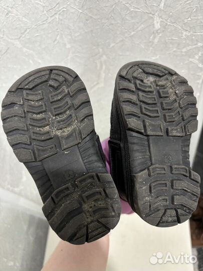 Дутики зимние для девочки 23 размер