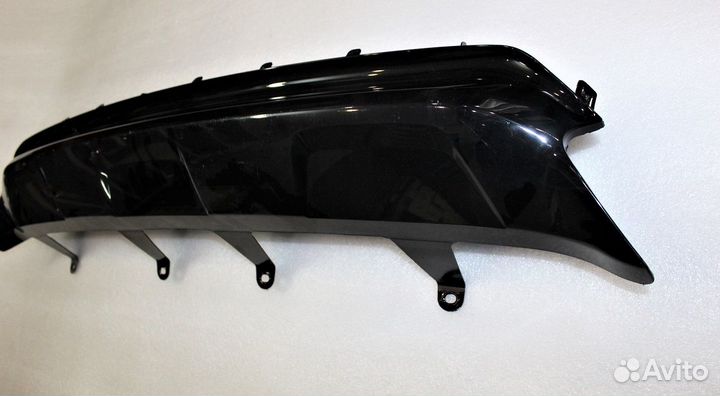 Lexus RX 4 Black Royal Накладка заднего бампера