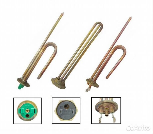 Тэн для Водонагревателя 1200w медь Италия M6