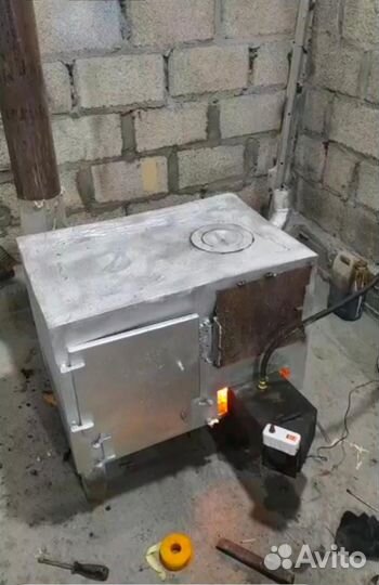 Горелка на отработке отработанно масле.Крымск