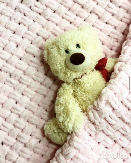 Вязанный плед детский