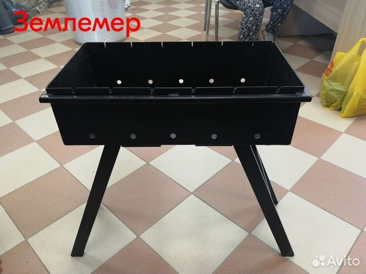 Мангал из горячекатаной стали Землемер