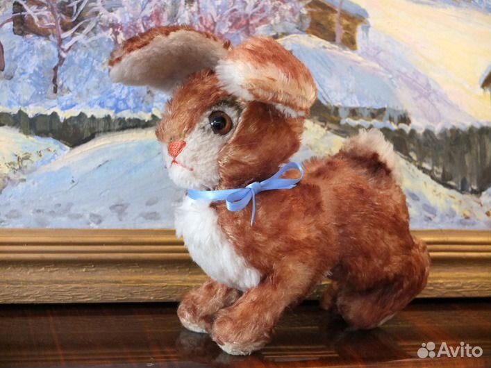 Винтажный заяц немецкой фирмы steiff