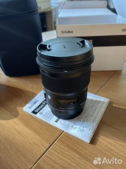 Объектив Sigma 50mm 1.4 art canon