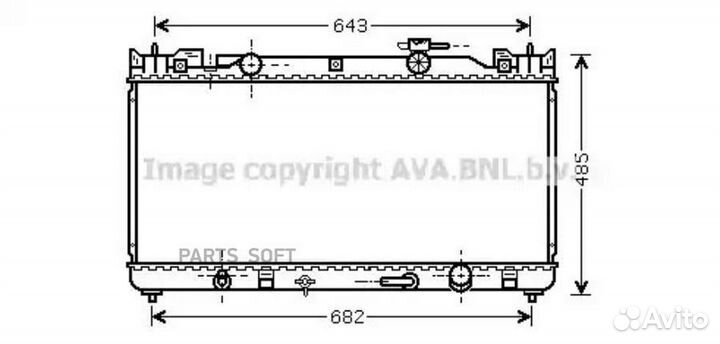 Радиатор охлаждения Тойота Камри 30