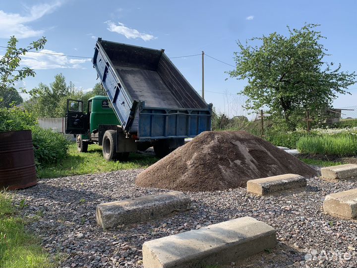 Щебень песок