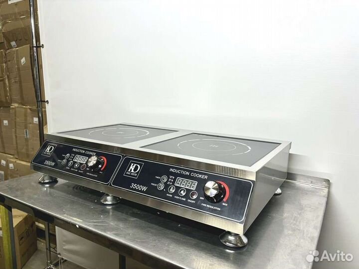 Индукционная плита 2 конф. 3,5 кВт горизонтальня