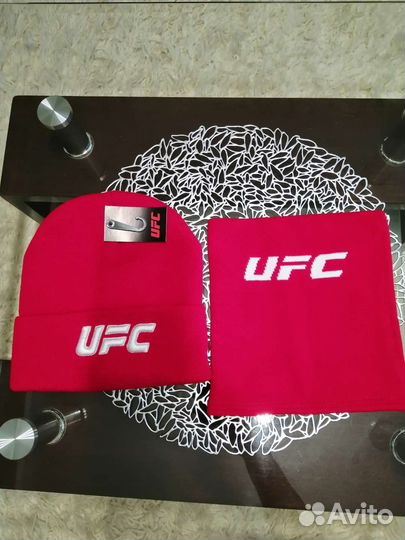 Комплект Шапка +снуд UFC