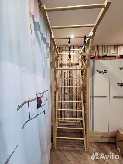 Детская шведская стенка деревянная