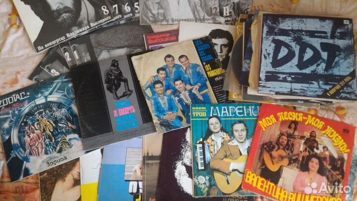 Грампластинки 80-ых годов, отечественные