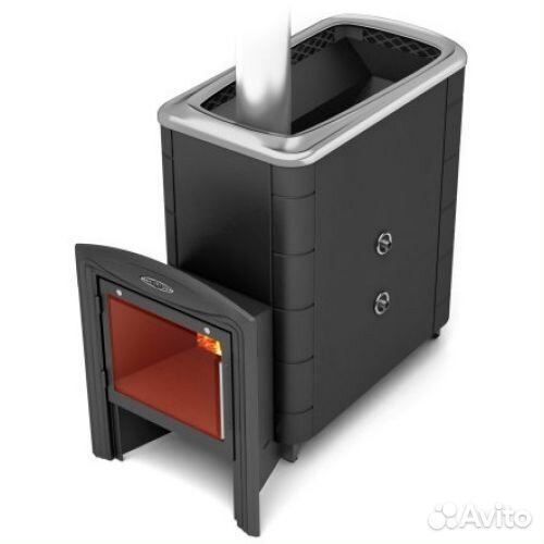 Печь банная тунгуска XXL 2013 Inox витра то антра