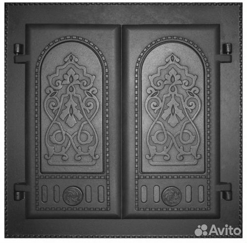 Дверка каминная двухстворчатая крашеная Горница