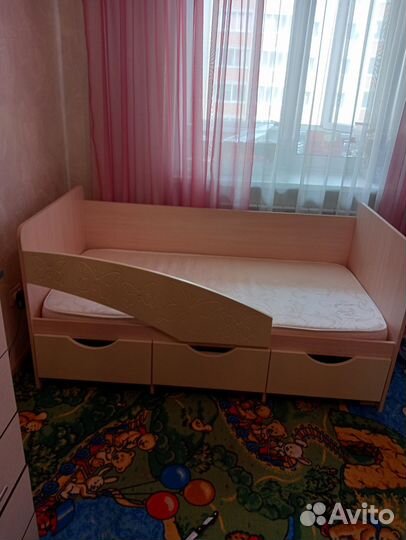 Детская кровать от 3 лет с матрасом