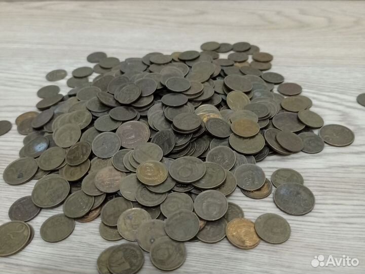 Монеты 1 коп 2 коп с 1961 года - 1991г (400 шт. )