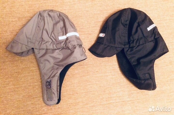 Шапки двойняшкам Reima, шлемы kivat