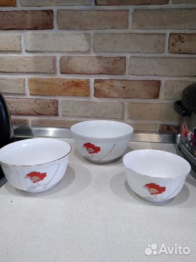 Салатницы набор из 3 штук