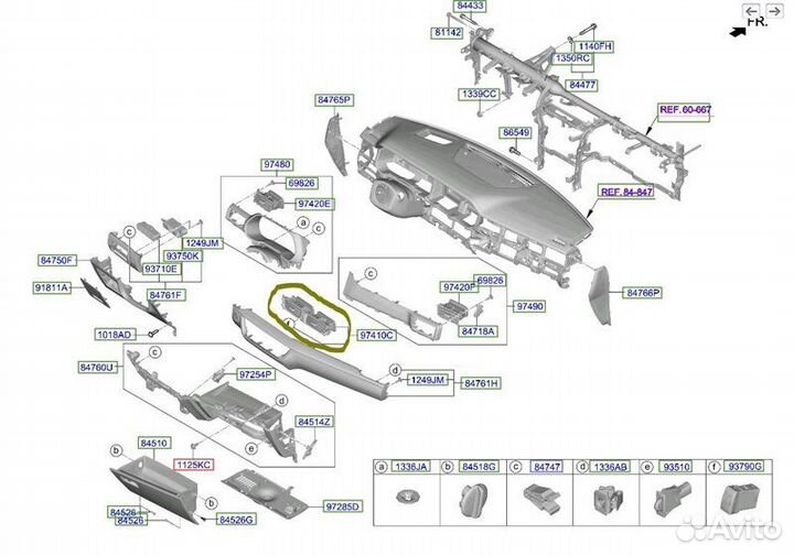 Б/У Дефлектор воздушный - В хорошем состоянииn