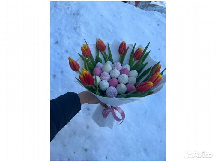 Съедобный букет сладкий подарок KLL-8265