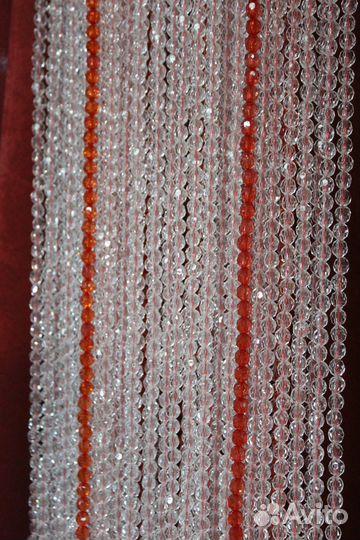 Хрустальные нити хрустальные шторы