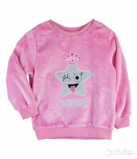 Свитшот на девочку 104, плюшевый