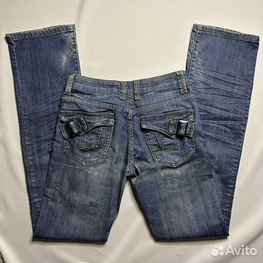 Джинсы клеш y2k винтаж