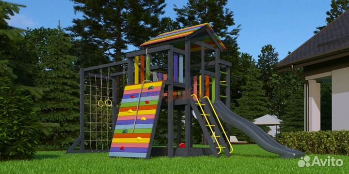 Детская площадка Савушка 4 (black edition)