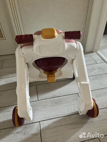 Ходунки каталка детские 2в1 плюс бизиборд