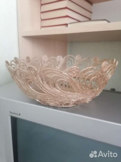 Конфетница из джута ручная работа