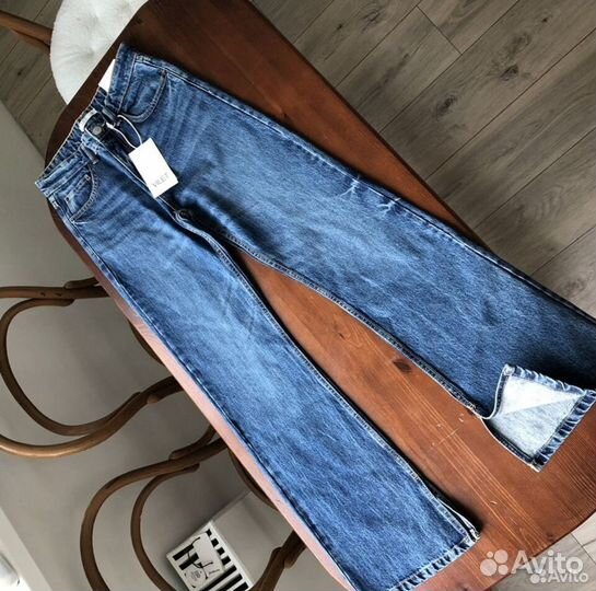 Джинсы клеш vilet Zara lime новые (р.40)