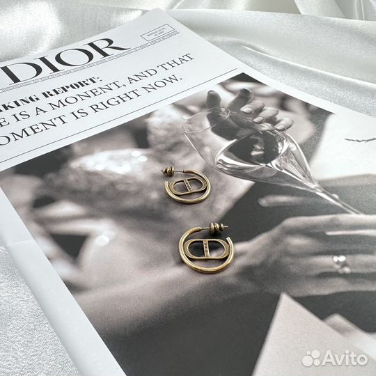 Серьги christian dior