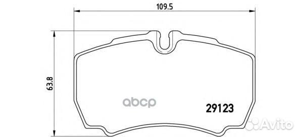 Колодки тормозные RR ford transit 06- P A6 023